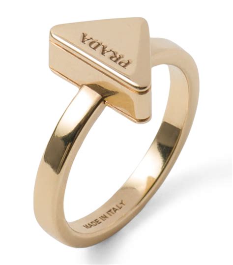 prada triangle ring